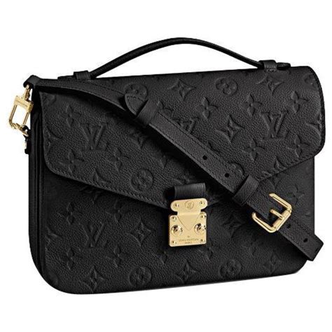 lv pochette metis black leather|louis vuitton pochette black.